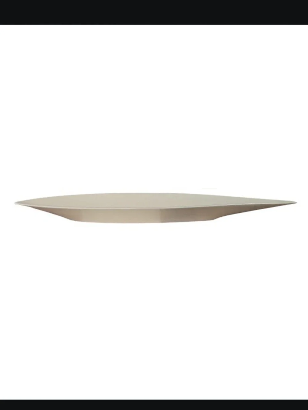 Modern White Ceramic Centerpiece Bowl 25” Long Minimalist Coastal Decor Tray